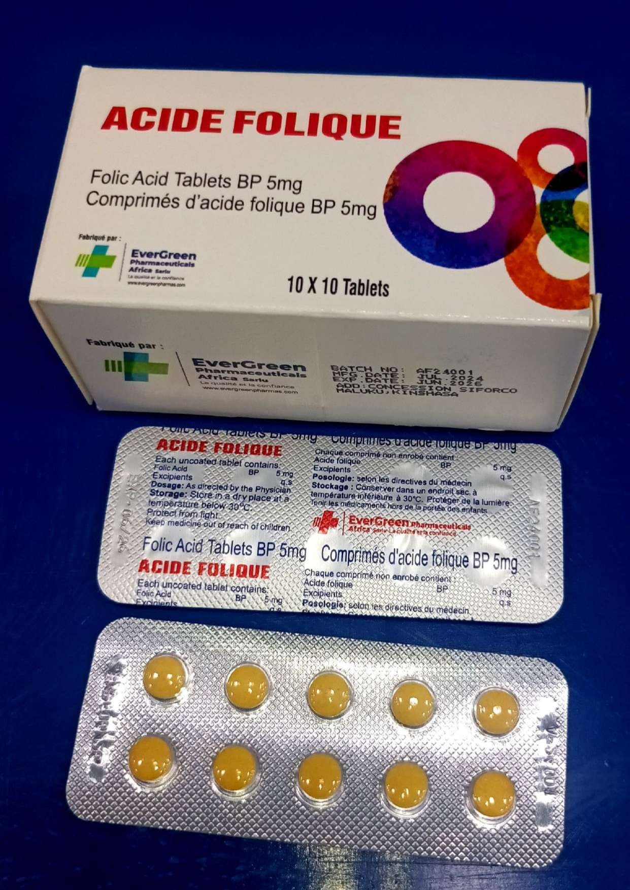 ACIDE FOLIQUE — Vitamines & Suppléments