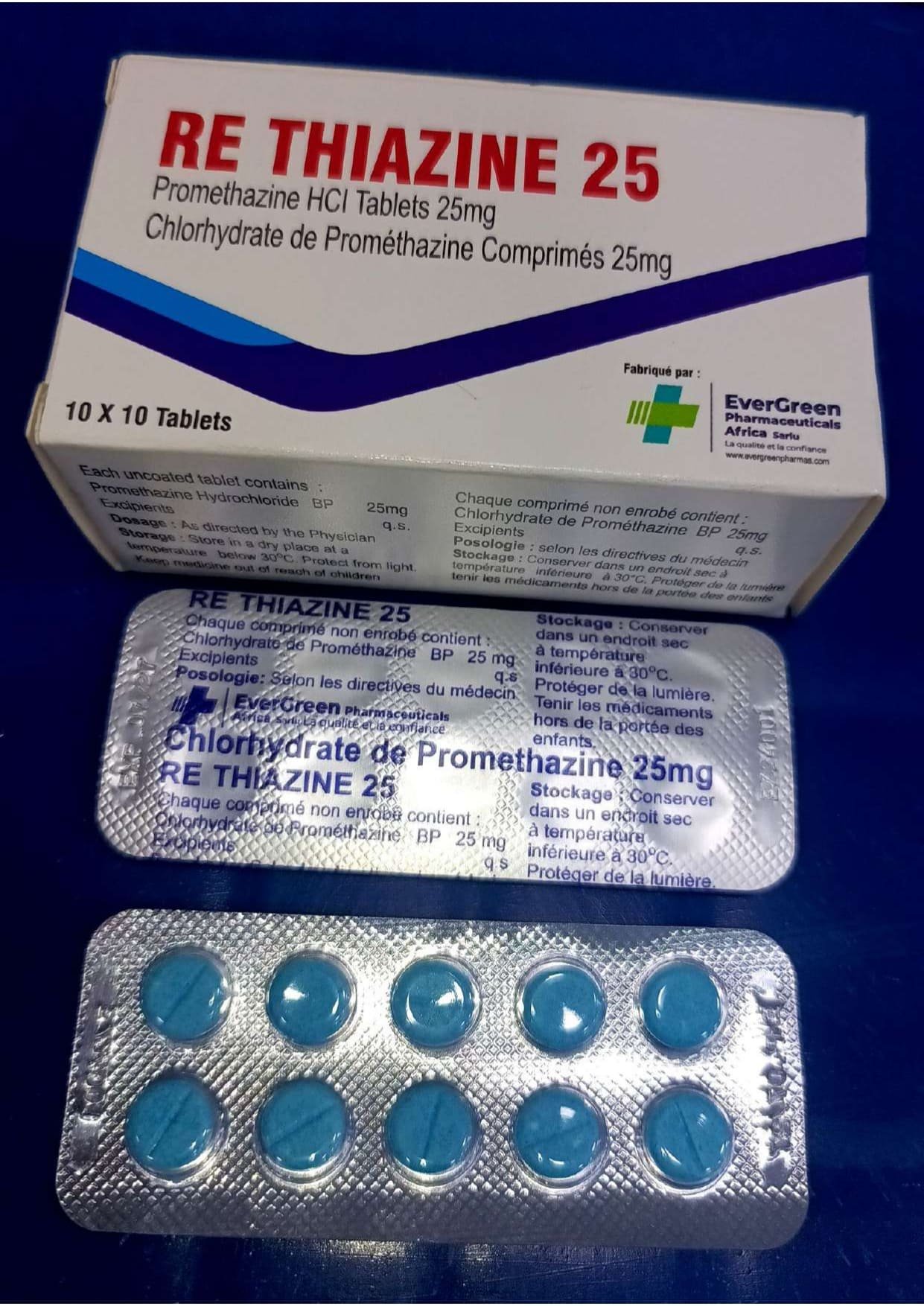 RE THIAZINE 25 — Respiratoire
